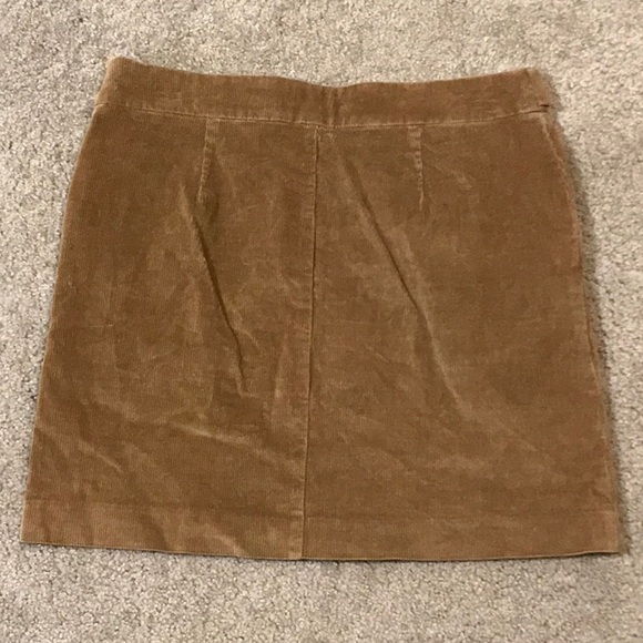 NWOT Banana Republic caramel Corduroy mini skirt - 6 - Picture 5 of 8